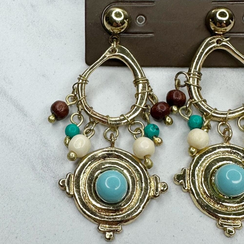 Chico's Alysia Chandelier Gold Tone Earrings ✨ - Picture 4 of 9